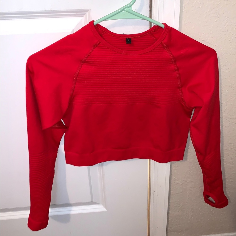 Alphalete revival long sleeve crop top